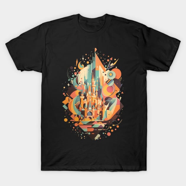 Enchanted Geometries: Magic Kingdom Castle Edition T-Shirt by InspiredByTheMagic